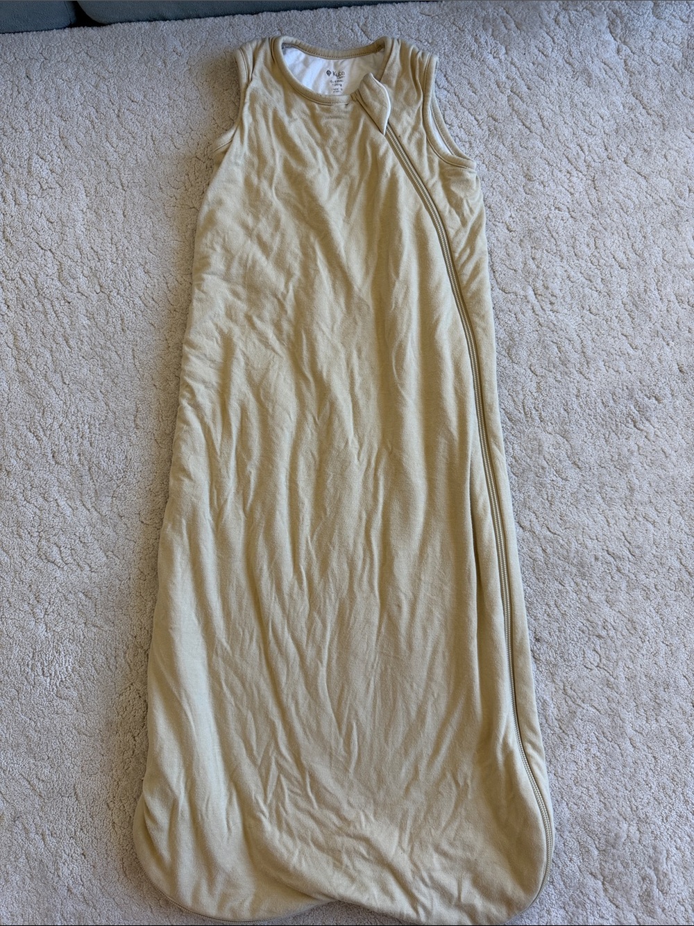 Kyte BABY Light Cream Sleeveless Sleep Sack
